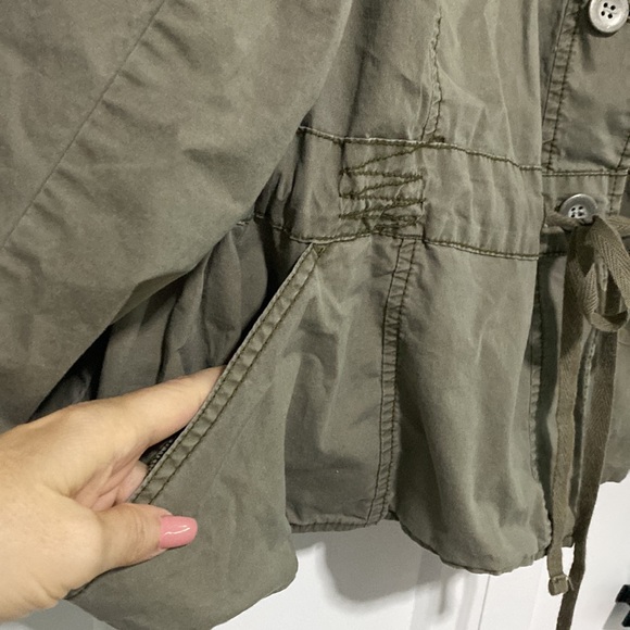 Lane Bryant Olive Utility Jacket |Size 28 - Picture 5 of 9